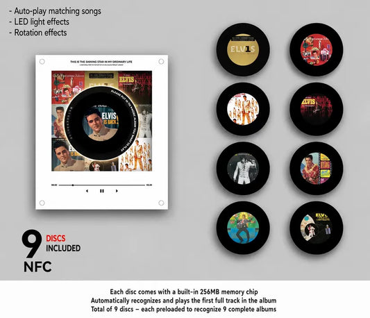 🎤 Iconic Pop Star NFC Fridge Magnet Music Player | Retro Vinyl Style Decor 🎵